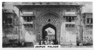 Rajasthan Landmarks Prints: Jaipur Palace, India, c1925