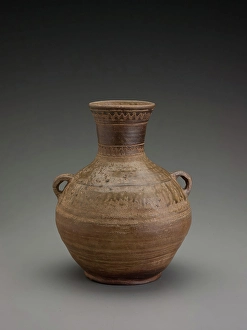 Unknown Artist Heritage Artwork Prints: Jar with combed design, about 50. Creator: Unknown