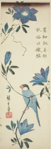 Java Sparrow and Clematis Print, 1830s