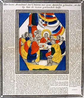 Jesus and his Disciples at the Last Supper, 19th century Jesus and his Disciples at the Last Supper, 19th century