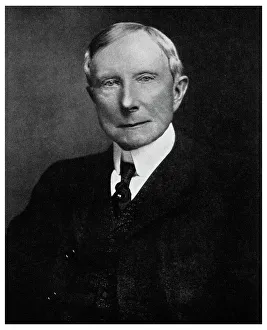 John D Rockefeller, American industrialist, late 19th century (1956) John D Rockefeller, American industrialist, late 19th century (1956)