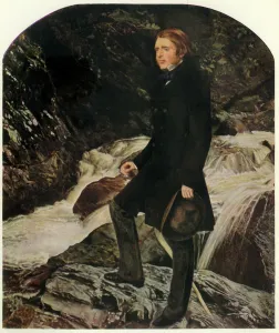 Prints of John Ruskin, 1853-1854, (1944). Portrait of English artist, critic and author John Ruskin (1819-1900), by his friend John Everett Millais Related Prints: John Ruskin Print, 1853-1854