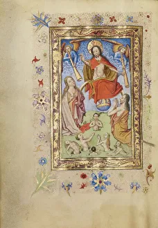 The Last Judgment Print, a Book of Hours illustration from after 1460