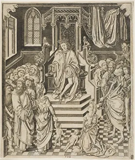 Christian Heritage Images Online Prints: The Judgment of Solomon, c.1475-1500. Creator: Unknown
