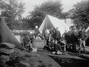 Mathew Brady Photography Collection Prints: Just a friendly____, 1893. Creator: Unknown