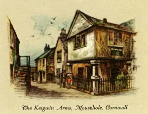 Oldest Collection: The Keigwin Arms, Mousehole, Cornwall, 1936. Creator: Unknown