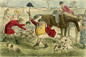 Fox Hunt Print, c1854