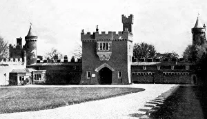County Down Landmarks Prints: Killyleagh Castle courtyard, Killyleagh, County Down, Northern Island, early 20th century