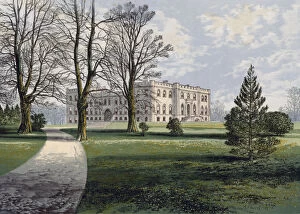 Images Dated 24th April 2007: Kimbolton Castle, Cambridgeshire, late 19th century. Artist: A F Hydon