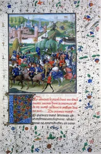 The King of France leaving for the Crusades, c1336, (1455) The King of France leaving for the Crusades, c1336, (1455)