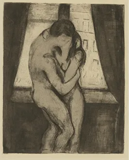 The Kiss, 1895. Artist: Munch, Edvard (1863-1944) The Kiss, 1895. Artist: Munch, Edvard (1863-1944)
