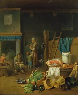 Kitchen Interior, 1765 Print