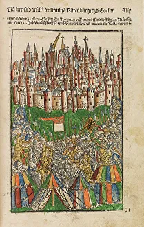 Anonymous Woodcut Art Prints: Koelhoffsche Chronik (Chronicle of Cologne), 1499. Creator: Anonymous