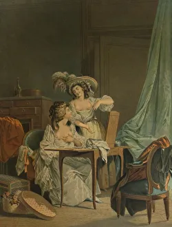 Antique Print Artwork Prints: La Comparaison, (Comparison), 1786, (1913). Artist: Jean Francois Janinet