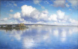 Oil On Canvas Russia Prints: The Lake