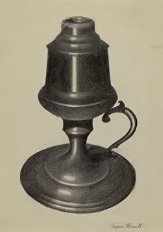 Heritage Art From USA Prints: Lamp, c. 1936. Creator: Eugene Barrell