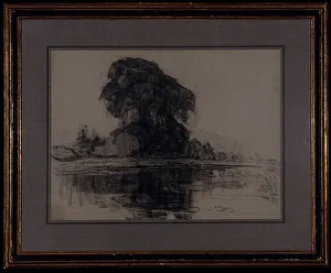 Piet Mondrian Print: Landzicht Farm Study, c.1905