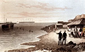 Isambard Kingdom Brunel Designs Prints: Laying of the telegraph cable across the Indian Ocean between Bombay and Aden, 1870