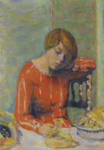 Genre Oil On Canvas Prints: Le Corsage Raye, c1922