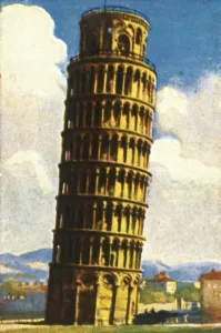 Heritage Images Print of The Leaning Tower of Pisa, c1928
