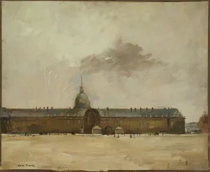 Parisian Landmark Building Prints: Les Invalides, c1930. Creator: Andre Mare