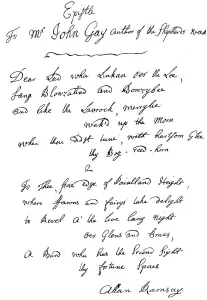 A letter from Allan Ramsay to John Gay, 18th century (1840) A letter from Allan Ramsay to John Gay, 18th century (1840)