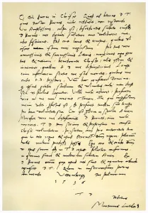 Letter from Martin Luther to Thomas Cromwell, 9th April 1536. Artist: Martin Luther Letter from Martin Luther to Thomas Cromwell, 9th April 1536. Artist: Martin Luther