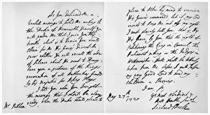 Letter from Sir Richard Steele to Henry Pelham, 27th May 1720. Artist: Richard Steele Letter from Sir Richard Steele to Henry Pelham, 27th May 1720. Artist: Richard Steele