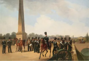 Lifeguards Regiment on Connetable Square in Gatchina Print