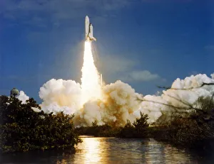 Kennedy Space Center Launch Prints: Lift off, second Space Shuttle flight