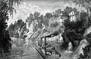 Mississippi River Transportation Prints: Loading a cotton steamer, c1880