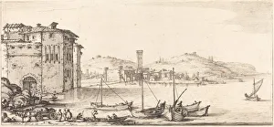 Horse Drawn Transport Prints: Loading Merchandise, probably c. 1630. Creator: Jacques Callot