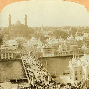 Looking North from the Eiffel Tower Print, 1902