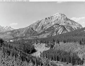 Looking down Spray Valley Print, Alberta, Canada (1900-1906)