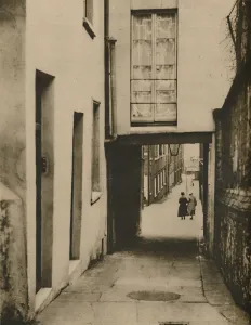 Arthur St John Adcock Images Prints: Looking Down Strand Lane Towards The River, c1935. Creator: Unknown