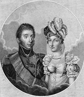Louis-Antoine, Duke of Angouleme and Princess Marie-Therese Charlotte, 1799 Louis-Antoine, Duke of Angouleme and Princess Marie-Therese Charlotte, 1799