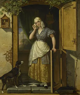 Love Note, 1838 Print by Johannes Hendrik van West