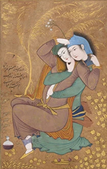 Abbasi Collection: The Lovers, dated A. H. 1039 / A. D. 1630. Creator: Riza
