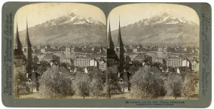 Lucerne and Mount Pilatus, Switzerland, 1903.Artist: Underwood & Underwood Lucerne and Mount Pilatus, Switzerland, 1903.Artist: Underwood & Underwood