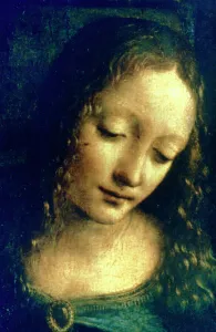 Madonna of the Rocks (detail), 1482-1486. Artist: Leonardo da Vinci Madonna of the Rocks (detail), 1482-1486. Artist: Leonardo da Vinci
