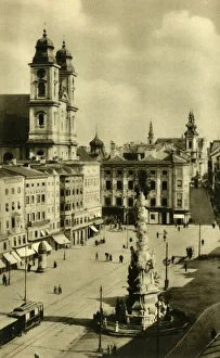 Main Square, Linz, Upper Austria, c1935 Print