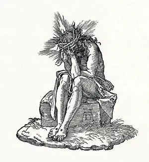 The Man of Sorrows. Title-page to Small Passion., c1511, (1906). Artist: Albrecht Durer The Man of Sorrows. Title-page to Small Passion., c1511, (1906). Artist: Albrecht Durer