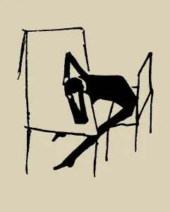 Man at a Table, Print from The Trial Illustration, 1905