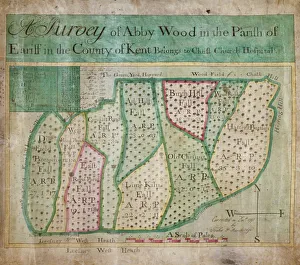 Map of Abbey Wood, part of Erith or Lesnes Manor on the eastern boundary of Woolwich Map of Abbey Wood, part of Erith or Lesnes Manor on the eastern boundary of Woolwich