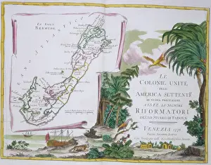 Cartographic Illustration Prints: Map of Bermuda, 1778. Creator: Unknown