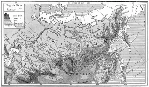 Images Dated 2010 March: Map of Siberia, c1923 Print from Countries of the World