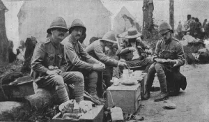 On the March to Kumassi: A Halt for Dinner, 1902 On the March to Kumassi: A Halt for Dinner, 1902