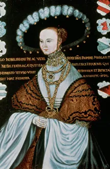 Margareta Eriksdotter Vasa, (detail), 16th century. Artist: Master Hillebrandt Margareta Eriksdotter Vasa, (detail), 16th century. Artist: Master Hillebrandt