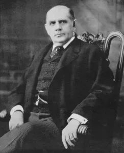Prints of Mark Hanna, American industrialist and politician, c1896. Hanna (1837-1904) made a fortune in iron and coal. He supported the Republican party and orchestrated the election of William McKinley in 1896 Industrialist Prints: Mark Hanna Print, c1896 - Black and white photograph of Mark Hanna