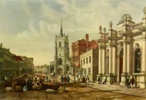 Market Hall, Sudbury, c1850, (1943). Creator: Walker Market Hall, Sudbury, c1850, (1943). Creator: Walker